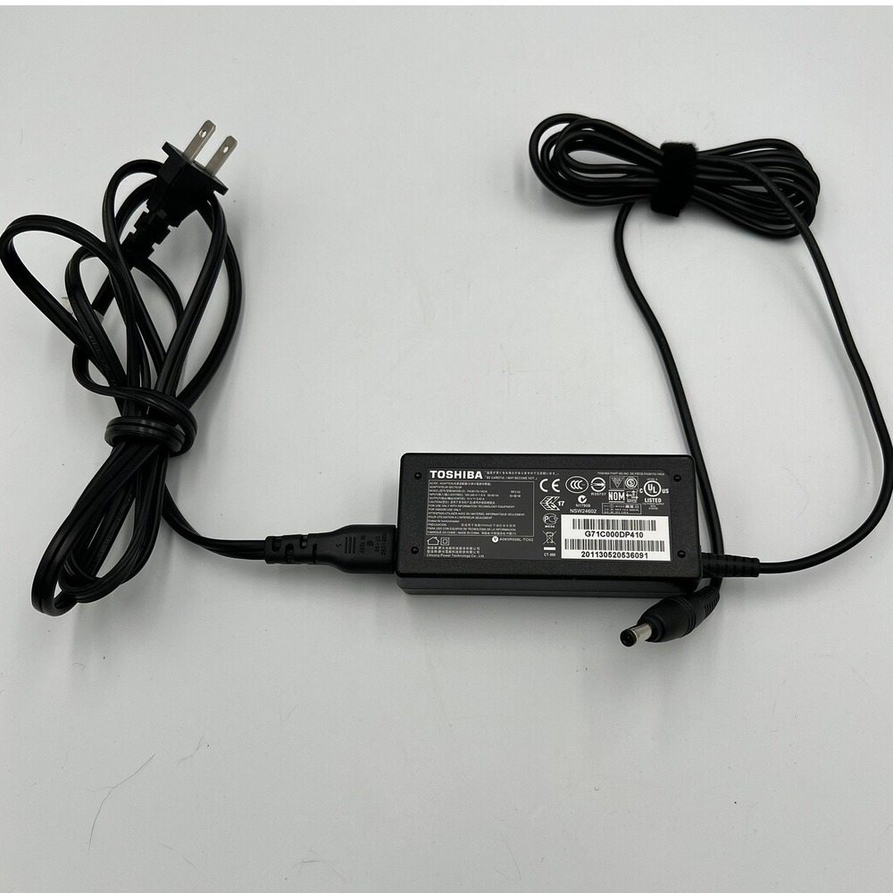 Toshiba Laptop AC Adapter OS 19V 3.42A Black Very Good PA3917U-1ACA 65W Charger